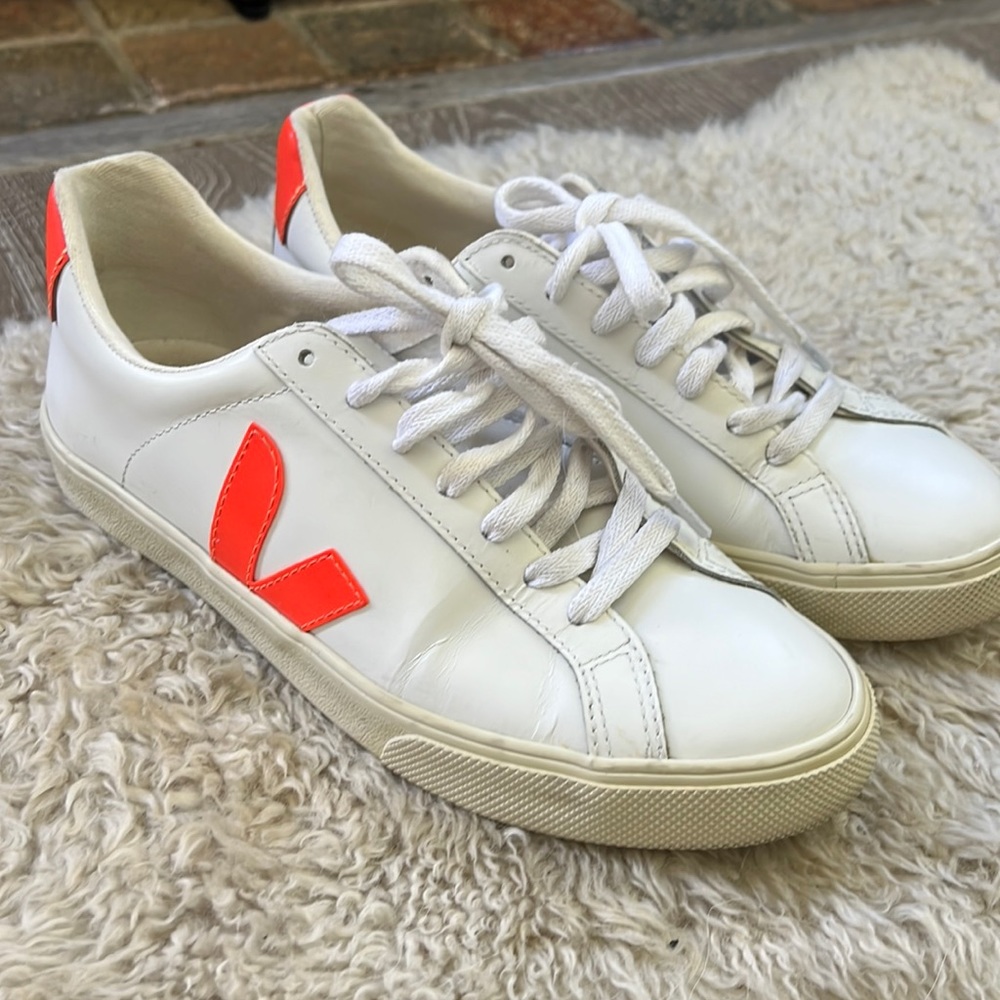 Veja Campo Sneaker - white/orange EUR 38